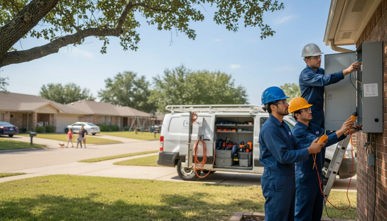 Certified electrician providing emergency electrical services in Stratford, TX
